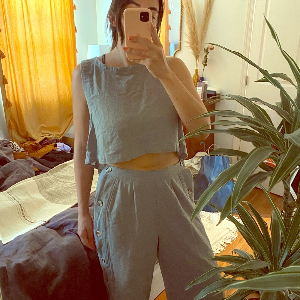 Free people two piece jumpsuit